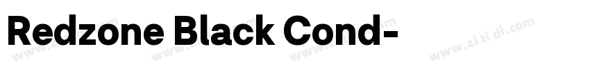 Redzone Black Cond字体转换